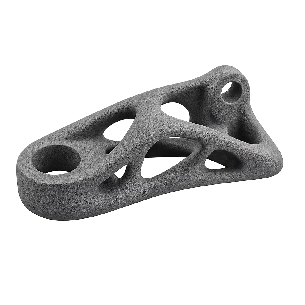 Pièce technique aux formes organiques fabriquée en impression 3D